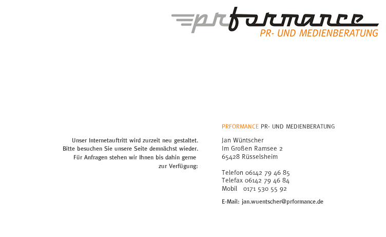 prformance PR- und Medienberatung